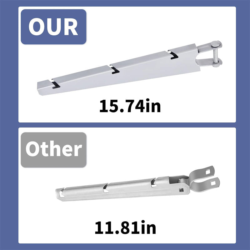 10 Pack 15.7 Inch Barbed Wire Arms, U-Shaped Bracket Design For Garden Outdoor