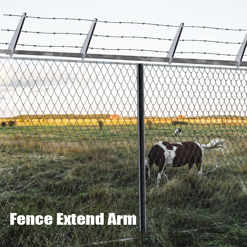 10 Pack 15.7 Inch Barbed Wire Arms, U-Shaped Bracket Design For Garden Outdoor