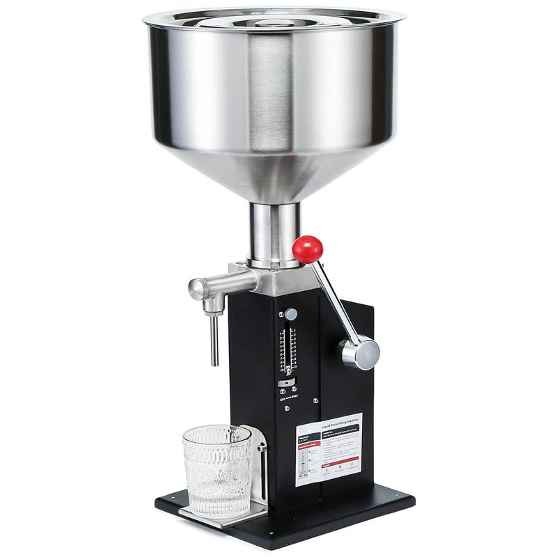 Filling Machine Hopper Liquid, Bottle 100ml Manual Filling machine for Milk Water Juice Essential Oil Shampoo Cosmetic