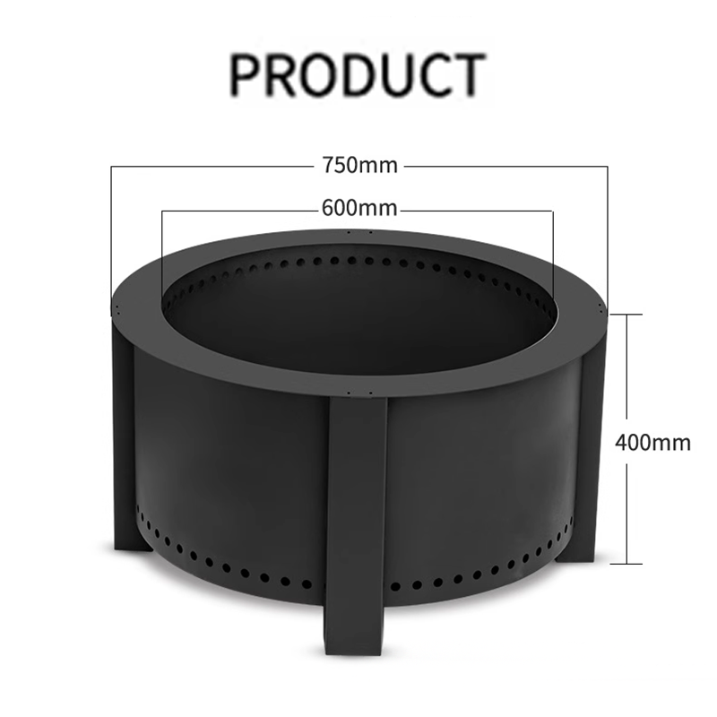 29″Outdoor Bonfire Stove, Patio Stove, Heating Stove, Fire Pot, Flame Cross-Border Stove, Wood Stove, Barbecue Stove