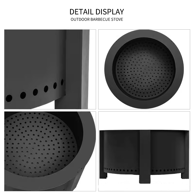 29″Outdoor Bonfire Stove, Patio Stove, Heating Stove, Fire Pot, Flame Cross-Border Stove, Wood Stove, Barbecue Stove