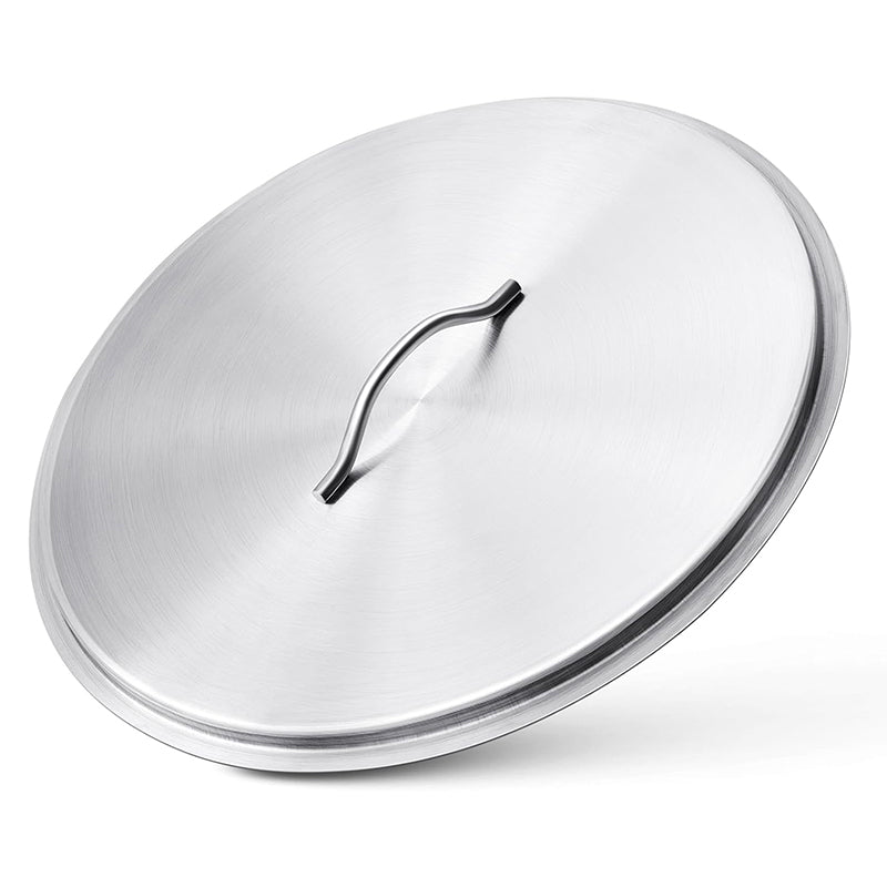 Stainless Steel Fire Pit Burner Cover for 19'' Diameter Burner Pan Fire Pit Lid Round 22 Inch Fire Pit Ring Lid