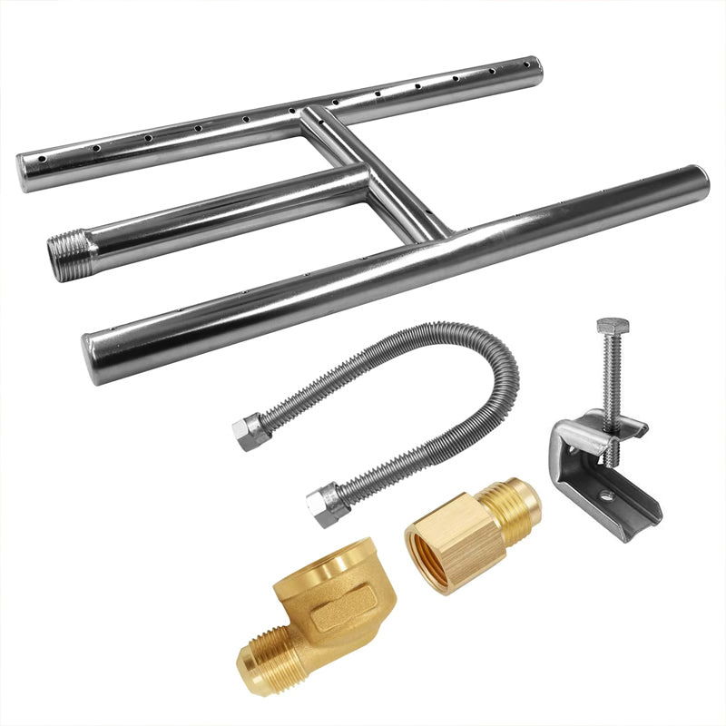 High Quality Stainless Steel Fireplace Burner Gas Fireplace Replacement Parts 18"x6"