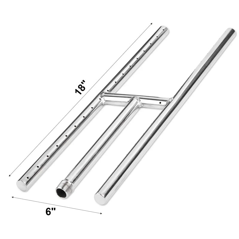 High Quality Stainless Steel Fireplace Burner Gas Fireplace Replacement Parts 18"x6"