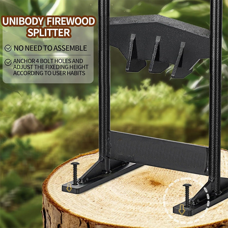 Heavy Duty Manual Firewood Splitter, Portable Firewood Cutting Tool For Outdoor Camping, Indoor Home Use