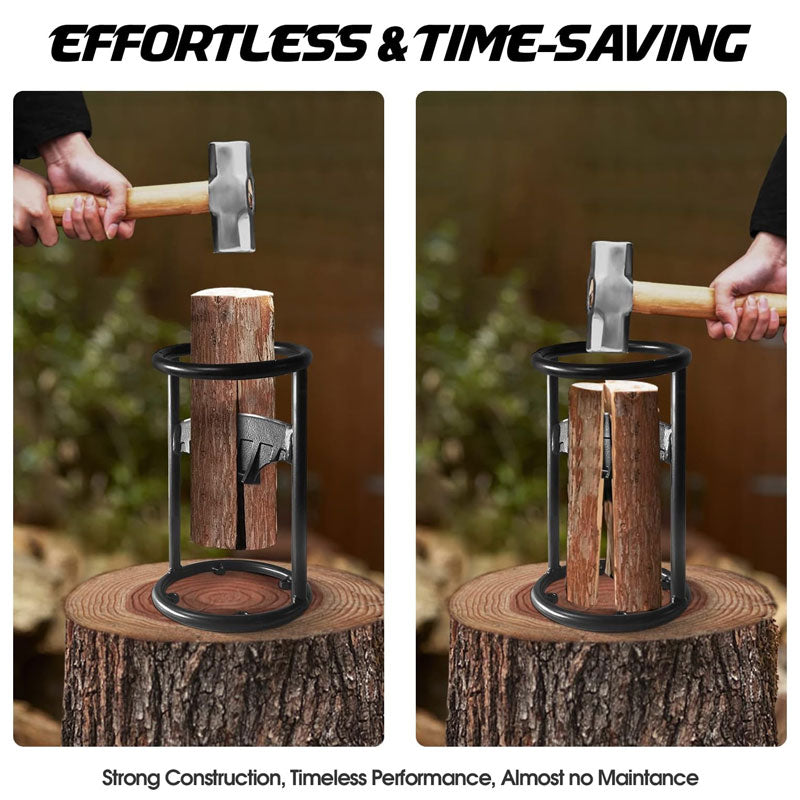 Wood Splitter, Manual Wood Splitter, Suitable For Small Wood Stoves And Fireplaces Manual Wood Splitter, Black