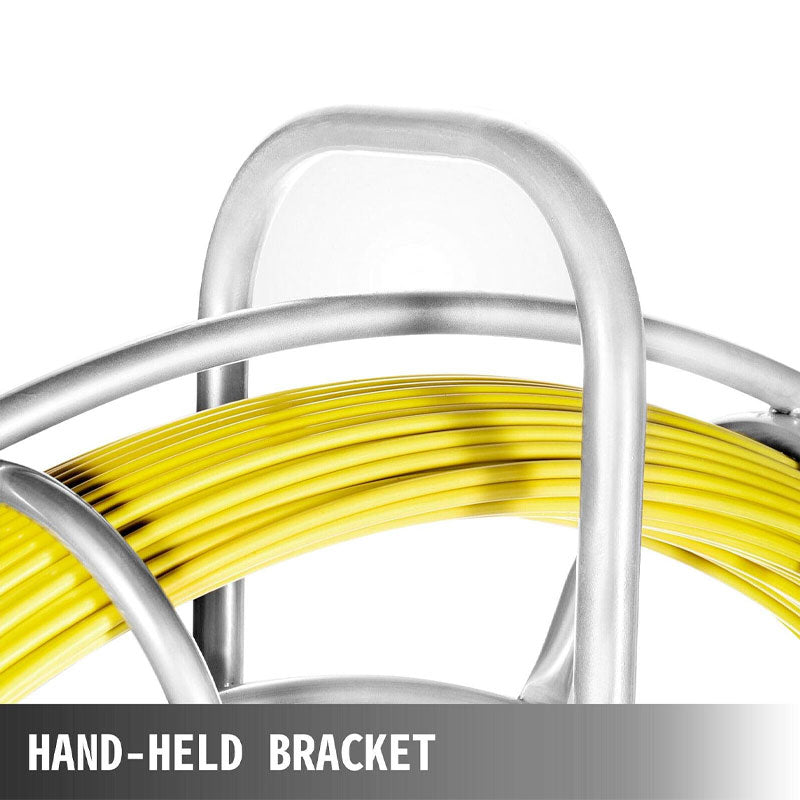 Fish Tape Fiberglass Reel Wire Cable Running Rod Pipe Dredge Fish Tape Puller 6mm, Salvage Tool For Wall And Electrical Duct