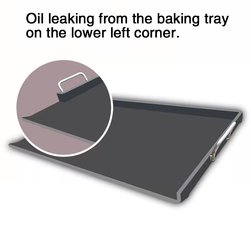 Flat Top Plancha Comal 50*40cm Universal Flat Top Rectangular Pan, Bbq Charcoal/Gas Grill With 2 Handles, Suitable For Grilling At Camping, Tailgating And Parties