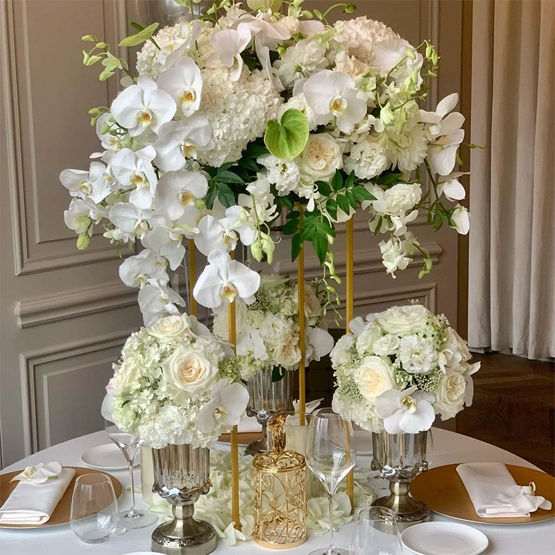 Wedding Flower Stand 23.6inch 10 pcs Column Vases Gold Centerpieces for Table Metal Flower Stand Gold Wedding Centerpieces for Tables Party Floral Stands for Flowers