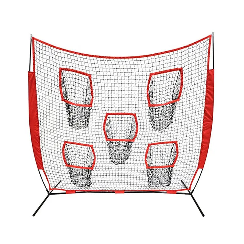 Portable 5-Hole Baseball Football Throwing Indoor And Outdoor Practice Throwing Training Net Vogue Strong And Durable