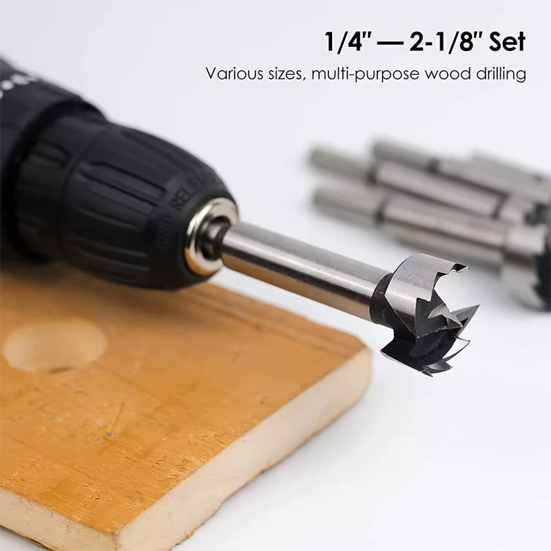 16Pcs/Set Forstner Carbon Steel Boring Drill Bits Woodworking Self Centering Hole Saw Forstner Drill Bit With Center Positioning