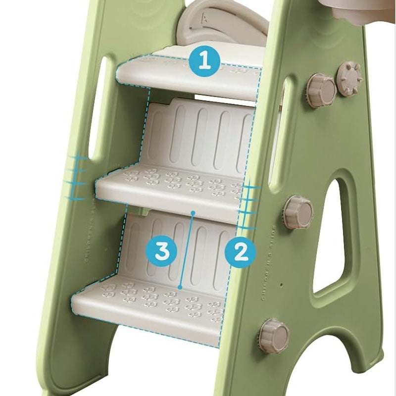 Freestanding Slides 3 in 1 Toddler Slide Folding Slide for Toddlers with Basketball Hoops and Ball