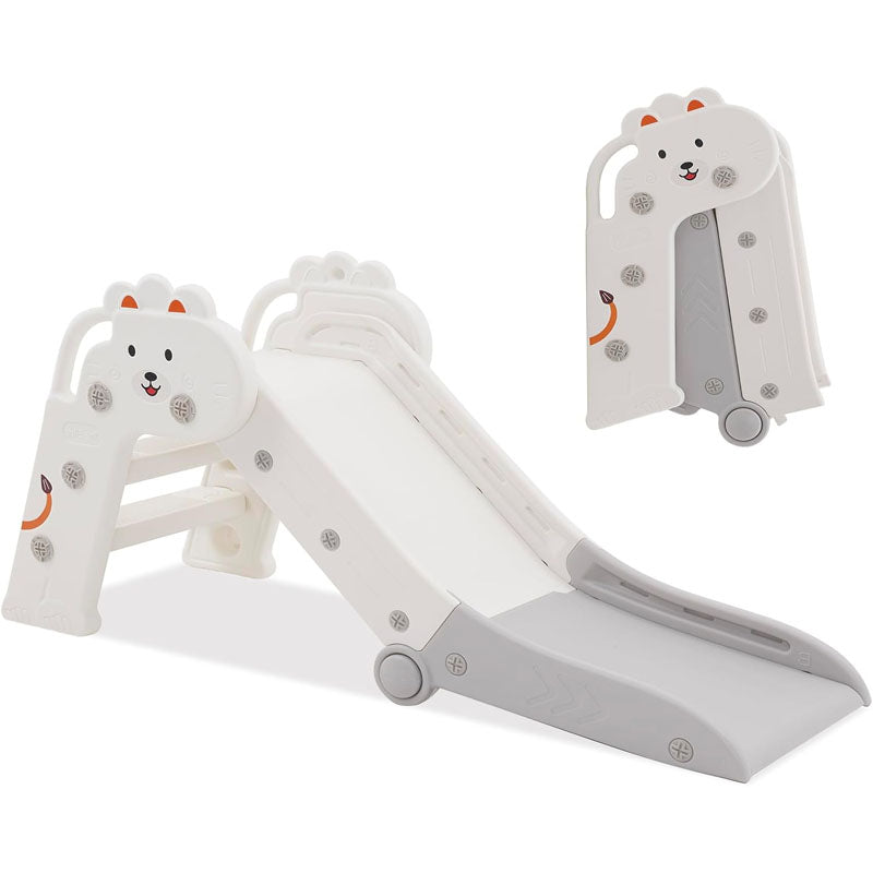 Freestanding Slides for Indoor Outdoor Toddlers Age 1-12 Baby Slide Climber Folding Playset