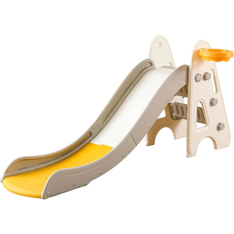 Freestanding Slides 3 in 1 Toddler Slide Folding Slide for Toddlers with Basketball Hoops and Ball