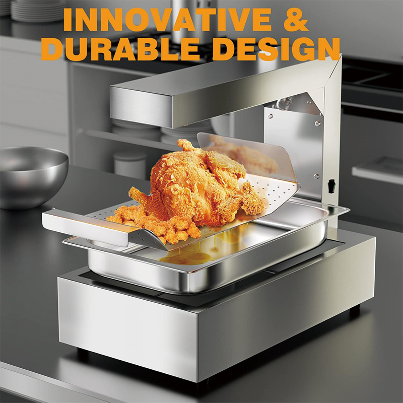 French Fry Food Warmer, 600W Free-Standing Warming Dump Station Countertop Fries Food Warmer for Chips Churros Buffet Kitchen Restaurants