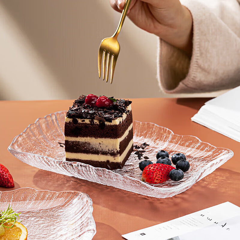 Glacier Pattern Fruit Plate Fruit Plate Living Room Home Club Modern Internet Celebrity Creative Dessert Table Decoration