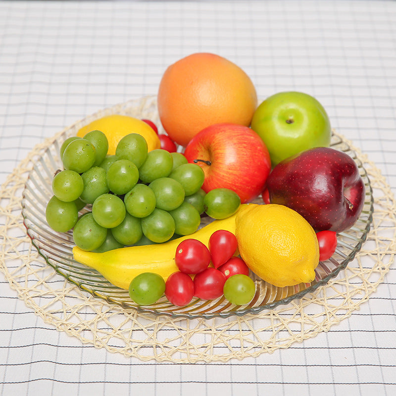 Four Fruit Trays, Light Luxury Dried Fruit And Melon Seed Trays, Modern Glass Candy Basins, And Crystal Snack Fruit Baskets For Living Rooms