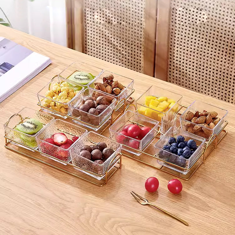 Fruit Plate Home Living Room Fruit Plate Coffee Table Dried Fruit Plate Dried Fruit Box High-End Light Luxury Dried Fruit Storage Box