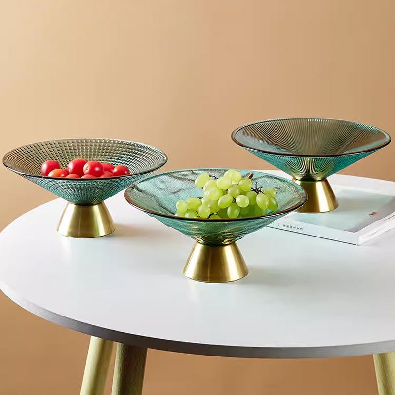 Glass Fruit Plate, Living Room, Coffee Table, Melon Seed Plate, Snack Plate, Glass Bowl, Dried Fruit Plate Ornaments