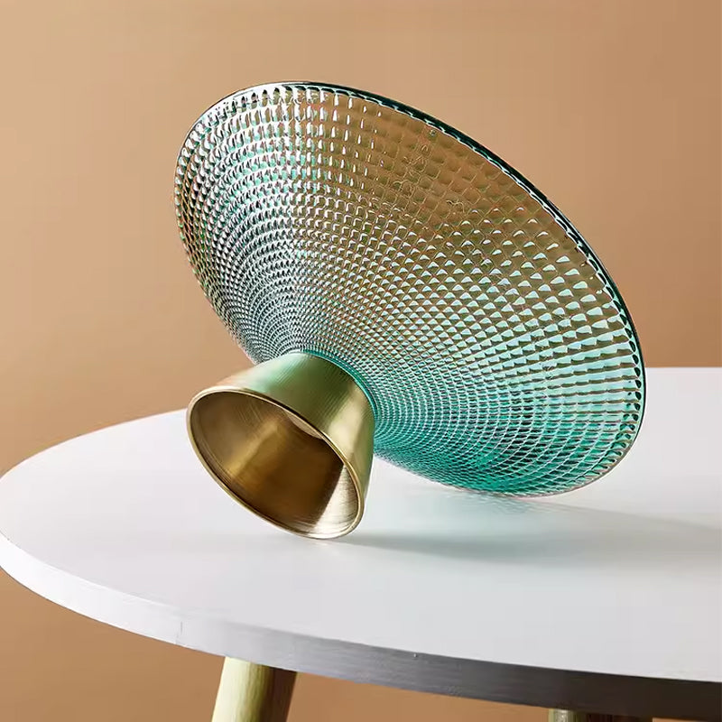 Glass Fruit Plate, Living Room, Coffee Table, Melon Seed Plate, Snack Plate, Glass Bowl, Dried Fruit Plate Ornaments