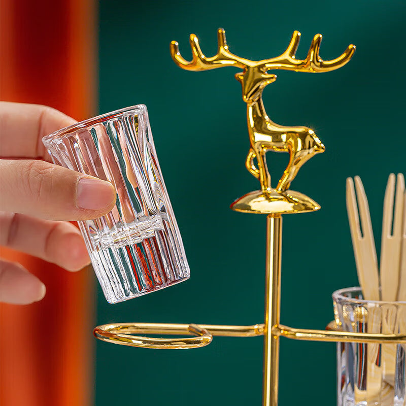 Yulu Ping An Snack Plate Dry Fruit Plate With Cover Creative Home Living Room Candy Plate Glass Snack Plate Melon Seed Plate