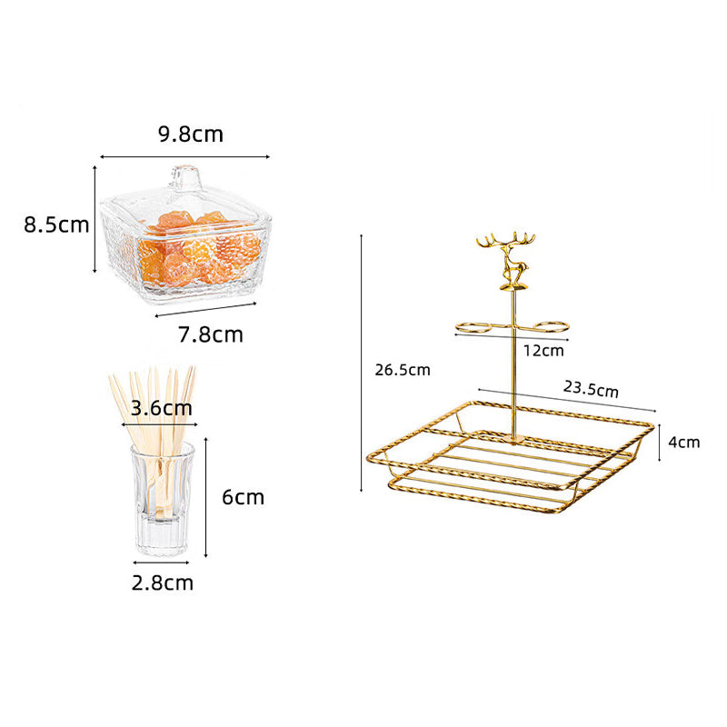 Yulu Ping An Snack Plate Dry Fruit Plate With Cover Creative Home Living Room Candy Plate Glass Snack Plate Melon Seed Plate