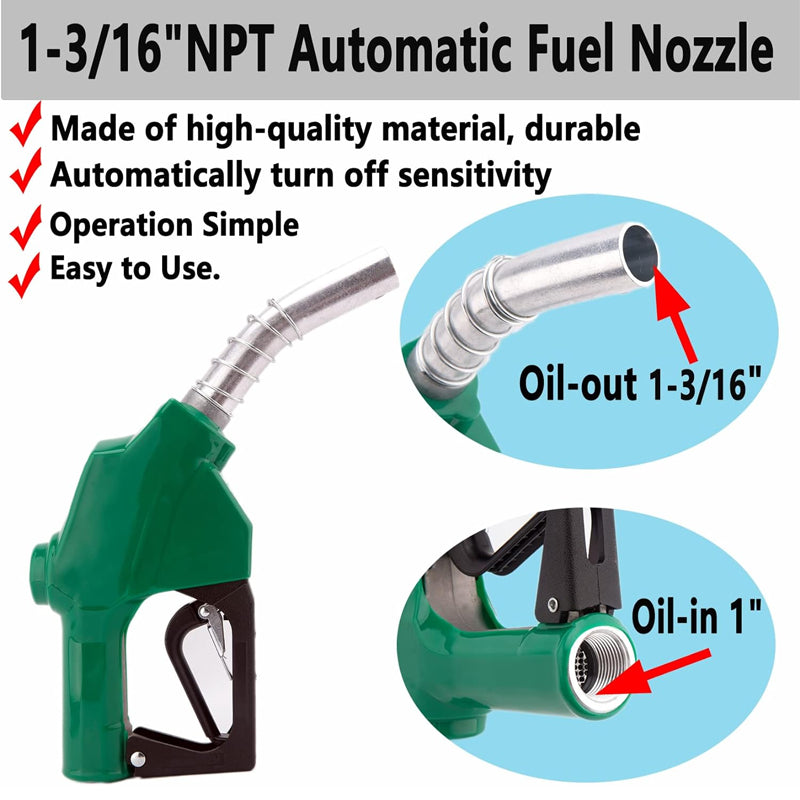 1-3/16"Automatic Fuel Nozzle,Car Fuel Filling Nozzle,Auto Shut-Off Fuel Nozzle, Suitable For Filling Diesel,Kerosene And Various Gasoline