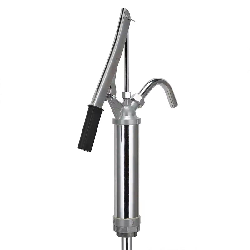 Lever Action Barrel Pump Transfer Fuel Diesel Manual Piston Drum Pump With Plunger Tube 55 Gallon Drum Tank