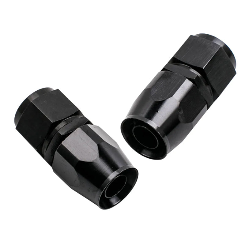 Automotive Oil Cooled Connector Set 10An An10 12Ft Nylon Braided Fuel Hose Line + Black Swivel Fitting Hose End Kits