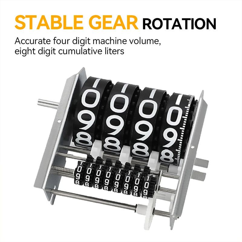 Fm-120 4 Digital Gasoline Fuel Oil Flow Meter Counter 20-120L/Min Diesel Petrol Oil Flow Sensor Counter High Accuracy Display