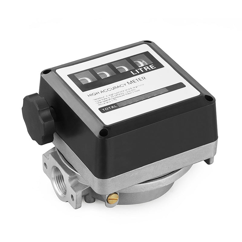 Fm-120 4 Digital Gasoline Fuel Oil Flow Meter Counter 20-120L/Min Diesel Petrol Oil Flow Sensor Counter High Accuracy Display
