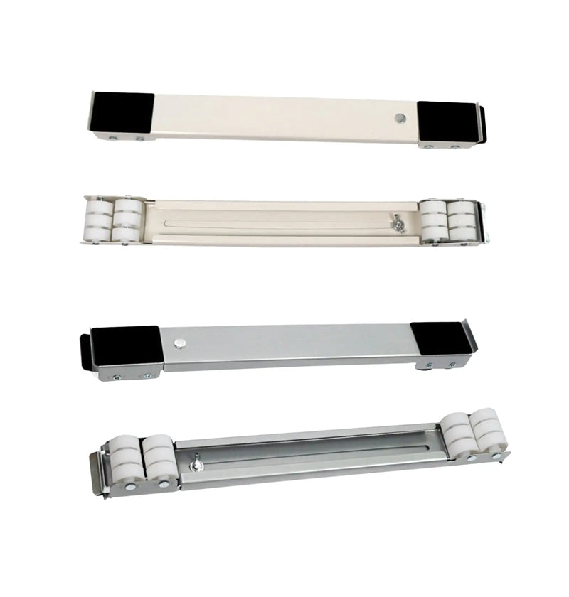 2Pcs Adjustable Base Adjustable Furniture 660 Lbs Total Load Dolly Mobile Rollers For Furniture