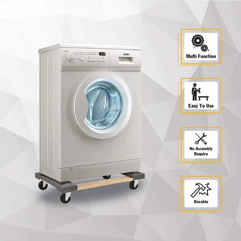 18" x 30" Furniture & Appliance Carpeted Wooden Moving Dolly Platform Moving Dolly For Moving Furniture And Equipment