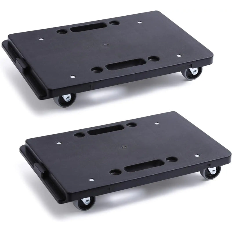 Heavy Furniture 500 Lbs Capacity Folding Crate Trolley Silent Rolling Wheel Dolly Plastic Dolly For Moving