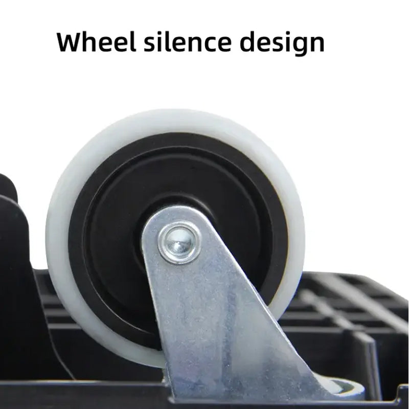 Heavy Furniture 500 Lbs Capacity Folding Crate Trolley Silent Rolling Wheel Dolly Plastic Dolly For Moving