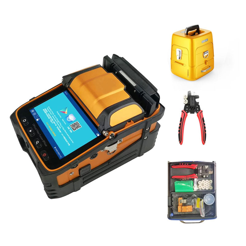 Fusion Splicer AI-9 Toolbox Kit With Auto Focus And 6 Motors For Trunk Line Construction, AI-9 Fusion Splicer Fiber Optic