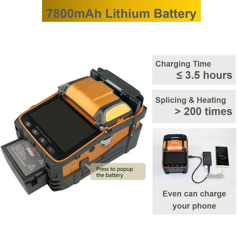 Fusion Splicer AI-9 Toolbox Kit With Auto Focus And 6 Motors For Trunk Line Construction, AI-9 Fusion Splicer Fiber Optic