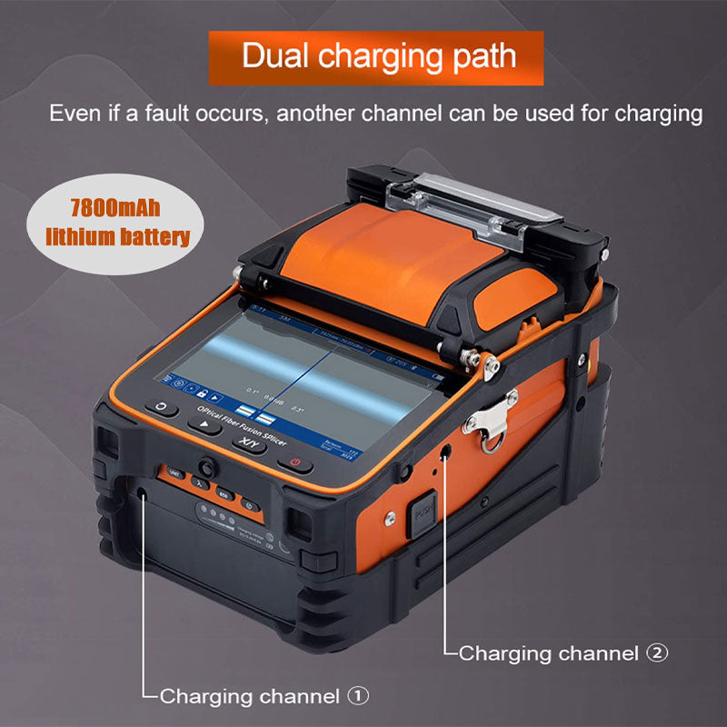 AI-9 Fusion Splicer Six Motor Core Alignment Fiber Optic Fusion Splicer Automatic FTTH fiber Optic Welding And Splicing