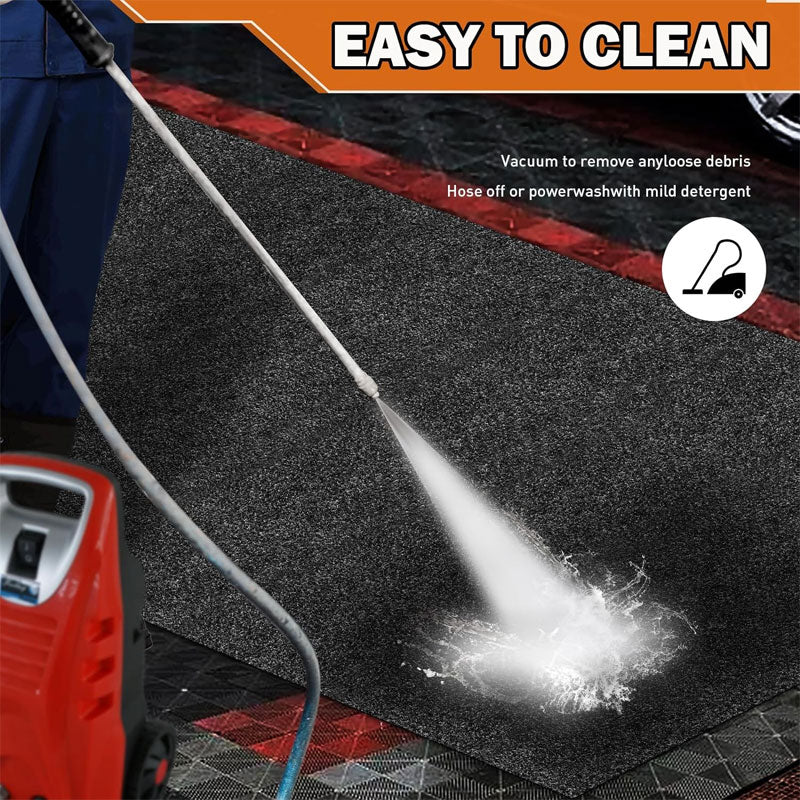 17x 7.4FT Garage Floor Mats ,Garage Carpet And Floor Mats, Garage And Shop Floor And Parking Mats, Oil Proof Mats, Reusable