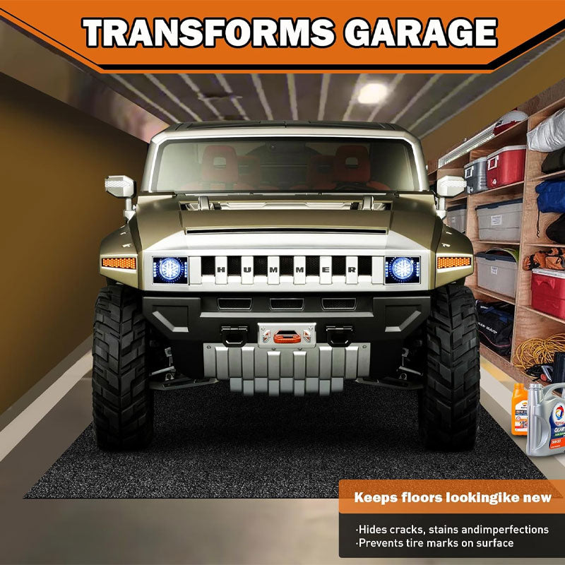 17x 7.4FT Garage Floor Mats ,Garage Carpet And Floor Mats, Garage And Shop Floor And Parking Mats, Oil Proof Mats, Reusable