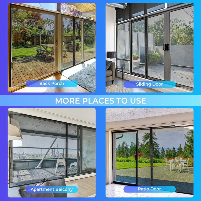 Garage Door Screen 18 x 7 ft for 2 Cars Magnetic Screen Garage with Retractable Fiberglass Mesh and Heavy Duty Weighted Bottom