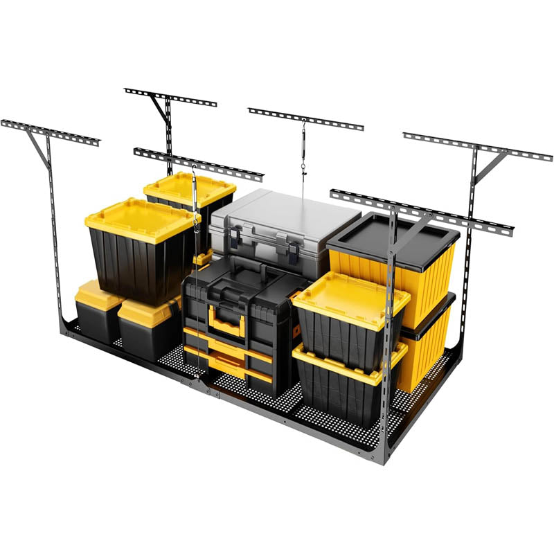 3x6ft Garage Storage Rack Adjustable Garage Ceiling Storage Racks, 680 lbs Load Capacity, 22''-40"