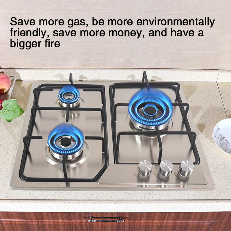 Gas Cooktop Three Gas Stoves Embedded Household Natural Gas Stove Multi-Burner Gas Stove Three Stoves