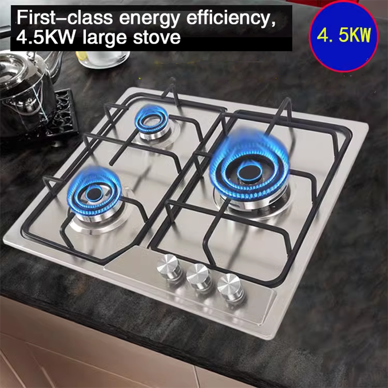 Gas Cooktop Three Gas Stoves Embedded Household Natural Gas Stove Multi-Burner Gas Stove Three Stoves