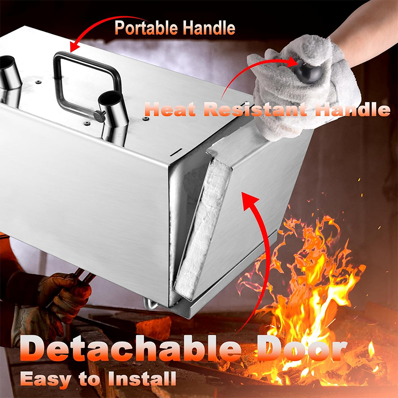 Large Capacity Square Forge Furnace 2552°F/1400°C Dual Burner Forge Kit Portable Propane Gas Forge Machine for Forging Horseshoe Knife Tool Making Equipment