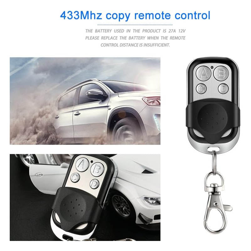 3pcs Gate Remote Control 433.92Mhz Only for Fixed Code Remote Control for Automatic Opener Hardware Sliding Driveway Security Kit