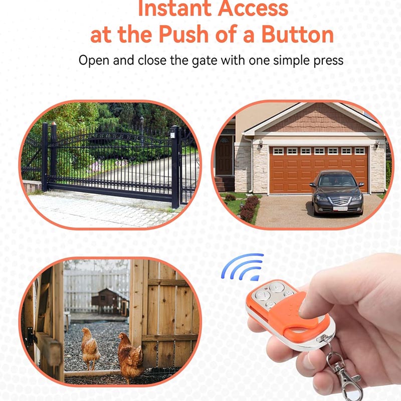 4 pack Gate Remote Control Portable 4 Button Automatic Gate Opener Remote Electric Rolling Driveway Gate Opener