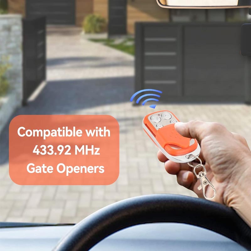 4 pack Gate Remote Control Portable 4 Button Automatic Gate Opener Remote Electric Rolling Driveway Gate Opener