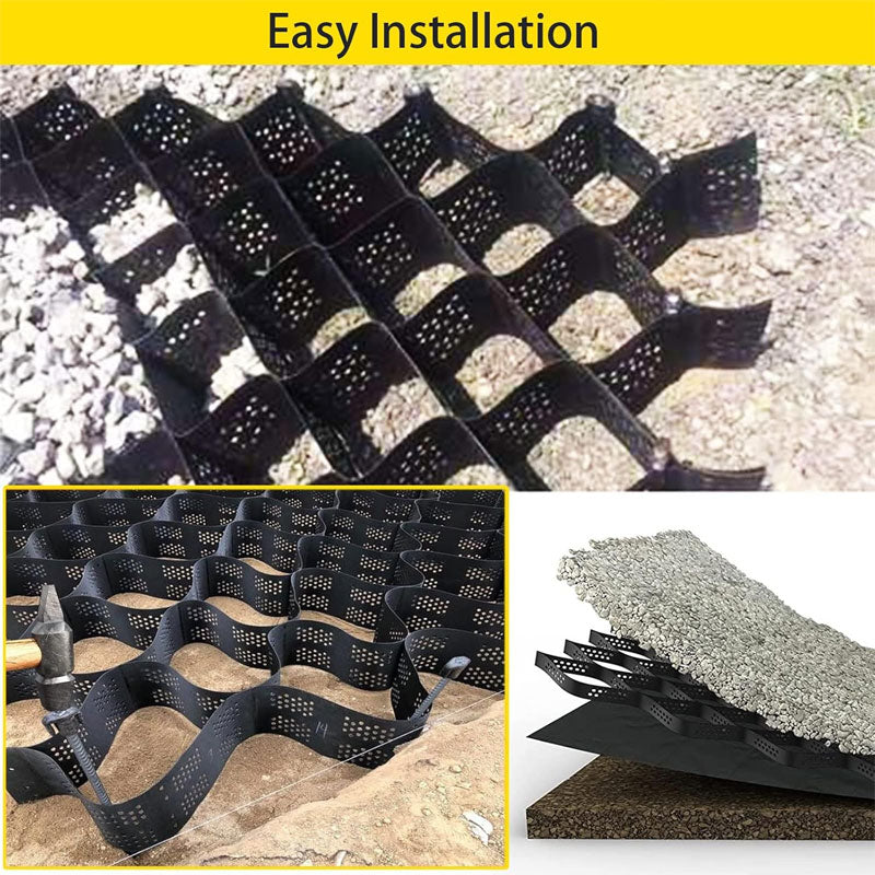 Geogrid Ground Grid, Thick Honeycomb Permeable Paving Gravel Stabilization Grid