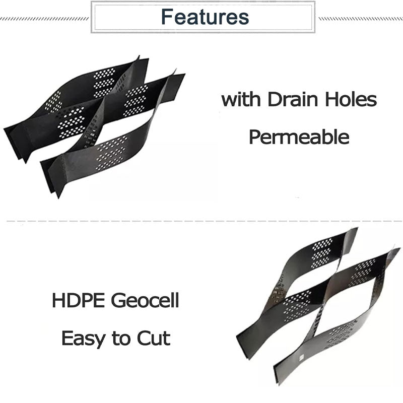 Honeycomb Geocells For River Slope Protection, Geocells For Grassing And Greening